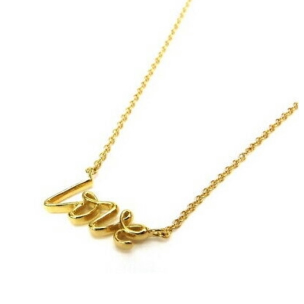 Tiffany & Co Paloma Graffiti Gold Love Necklace